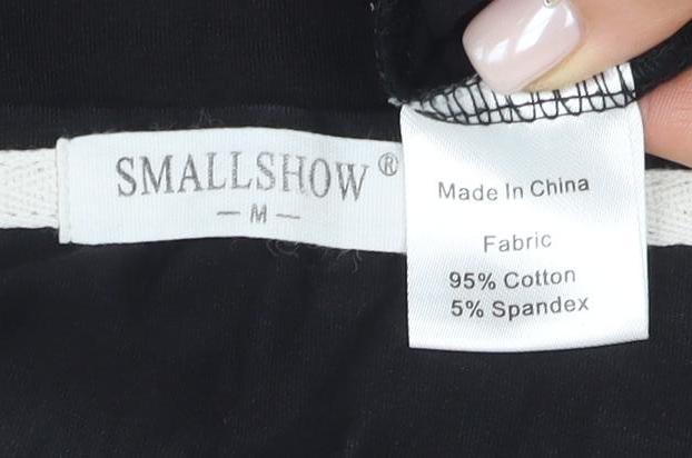 Womens UK Size M SMALLSHOW Black  T-Shirt