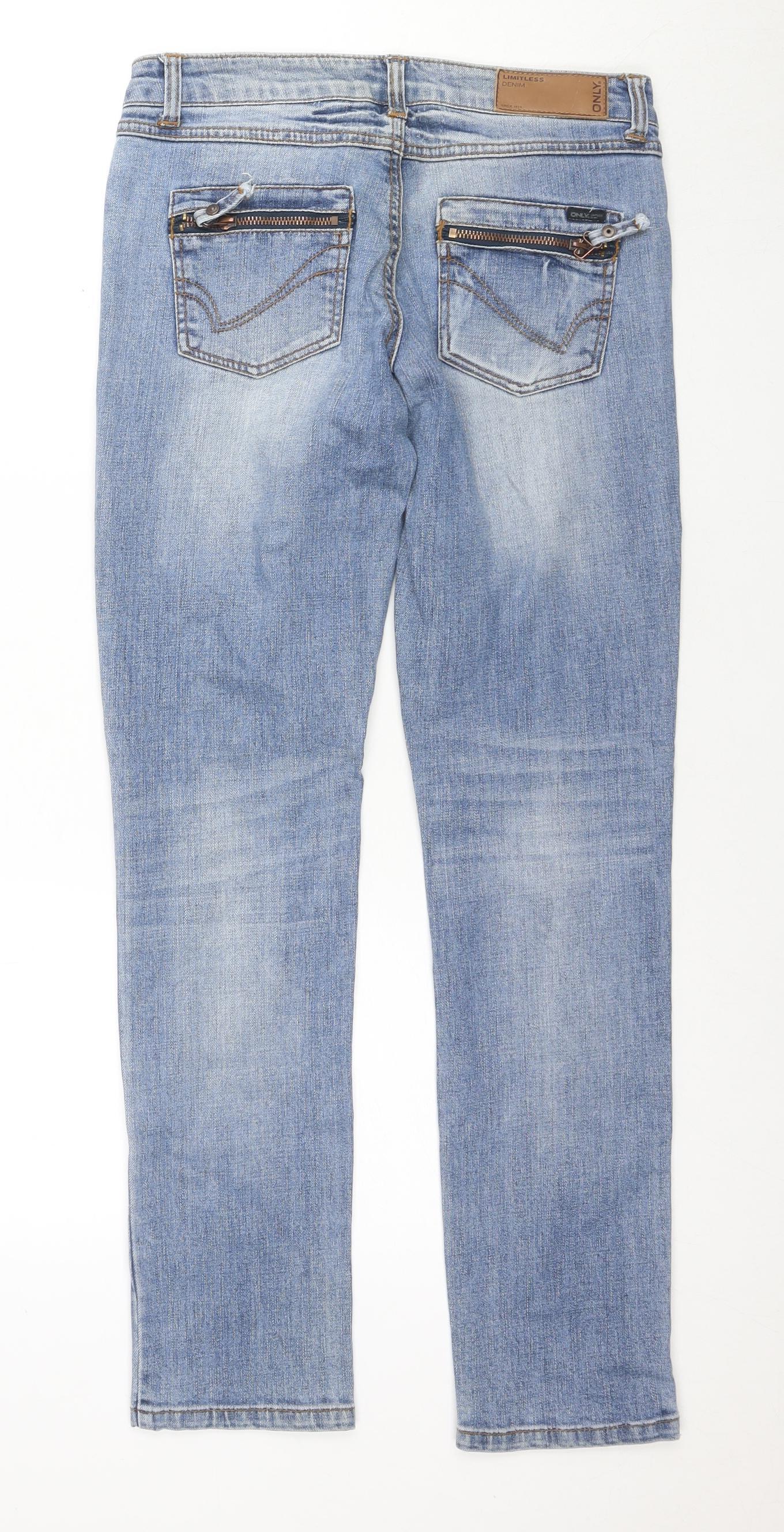 ONLY Women's Blue Skinny Jeans Size 6 - Stylish Denim