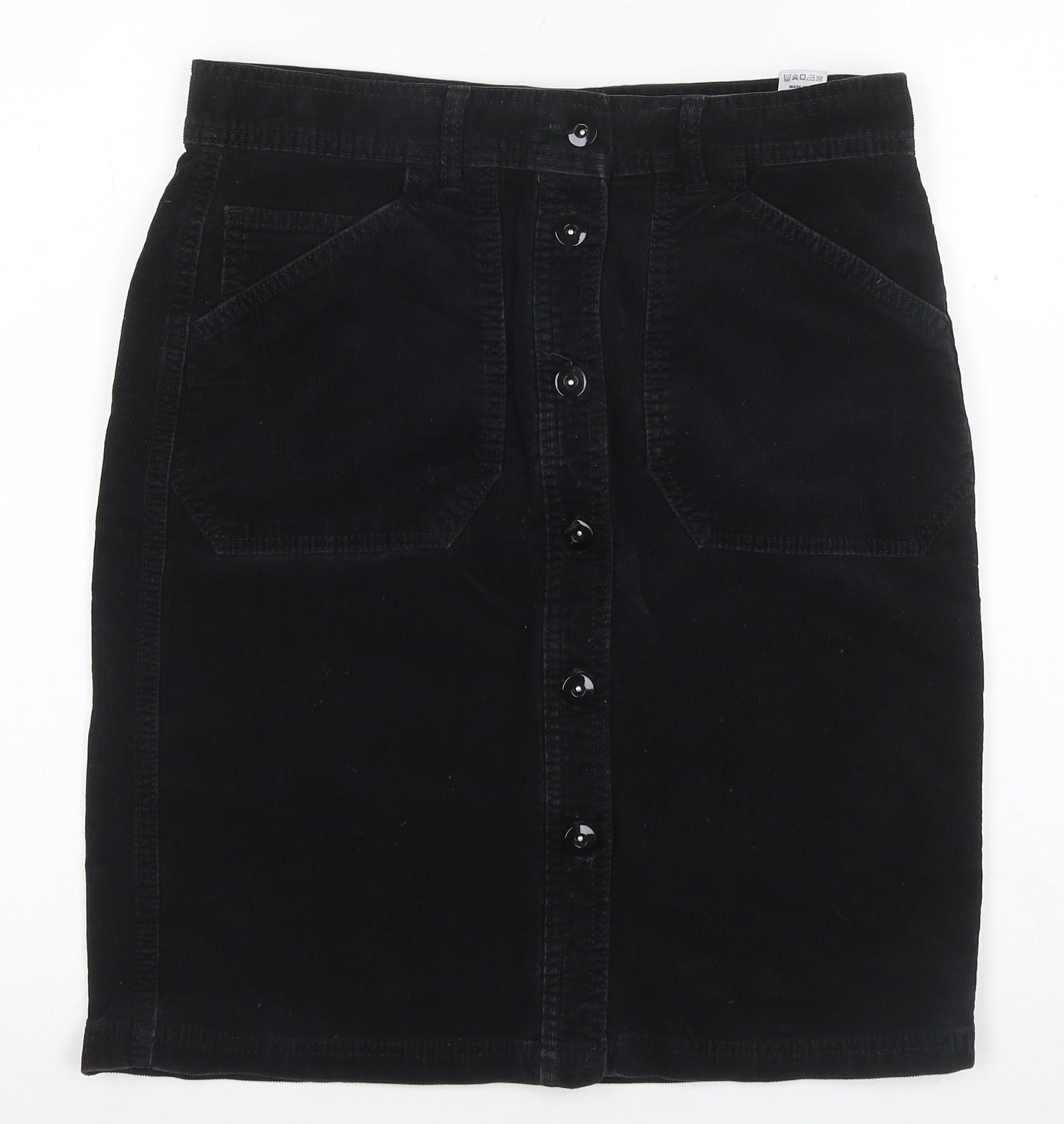 Marks and Spencer Women's Black Corduroy Skirt