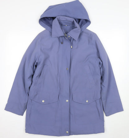 Womens UK Size S Dannimac Blue Parka Coat