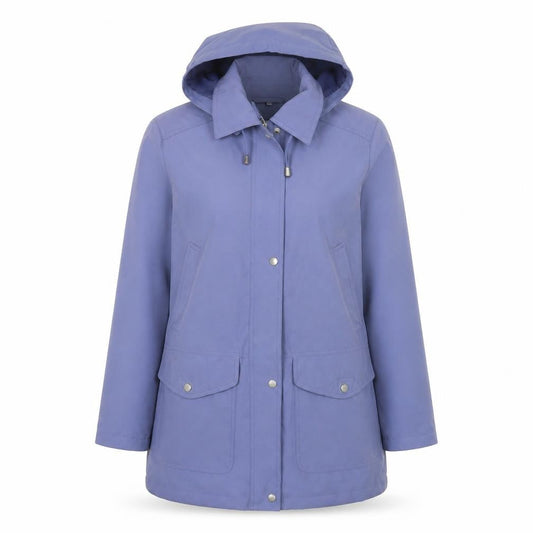 Womens UK Size S Dannimac Blue Parka Coat