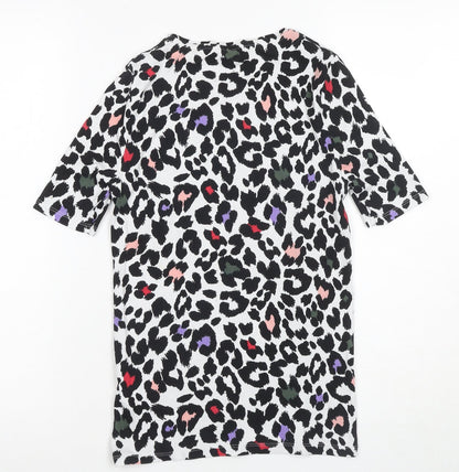 Marks and Spencer Girls Animal Print T-Shirt, Multicoloured, Size 8