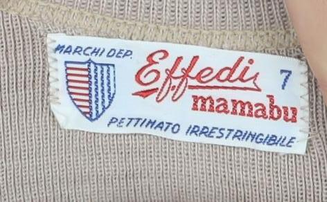 Effedi Beige Boys Pullover Long Sleeve Jumper, Round Neck, Size 7