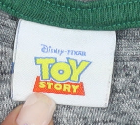 Disney Pixar Toy Story Boys Grey Rex T-Shirt 5-6 Years