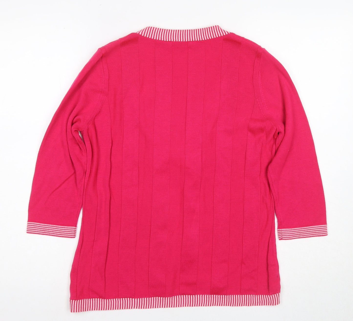 Womens UK Size 12 Marks and Spencer Red Cardigan Jumper