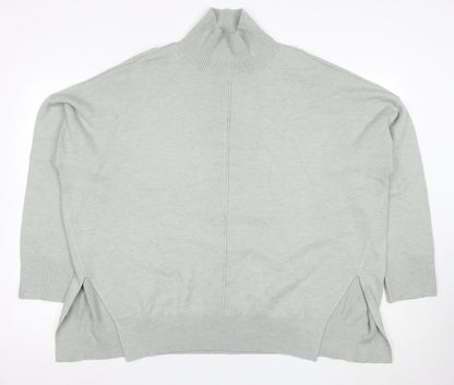 French Connection Women's Grey XL High Neck Jumper