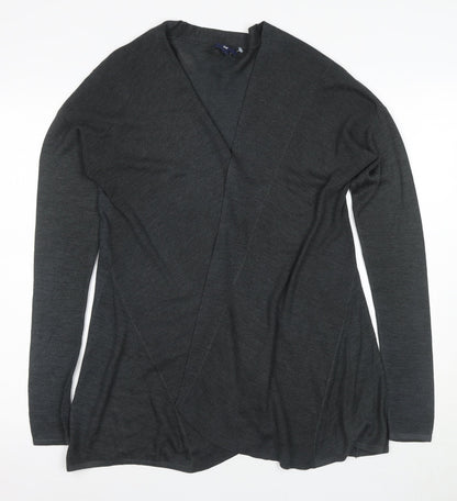 Gap Women's Grey Wrap Jumper M Wool Blend