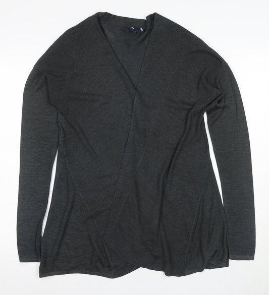 Gap Women's Grey Wrap Jumper M Wool Blend