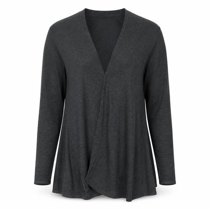 Womens UK Size M Gap Grey Wrap Jumper
