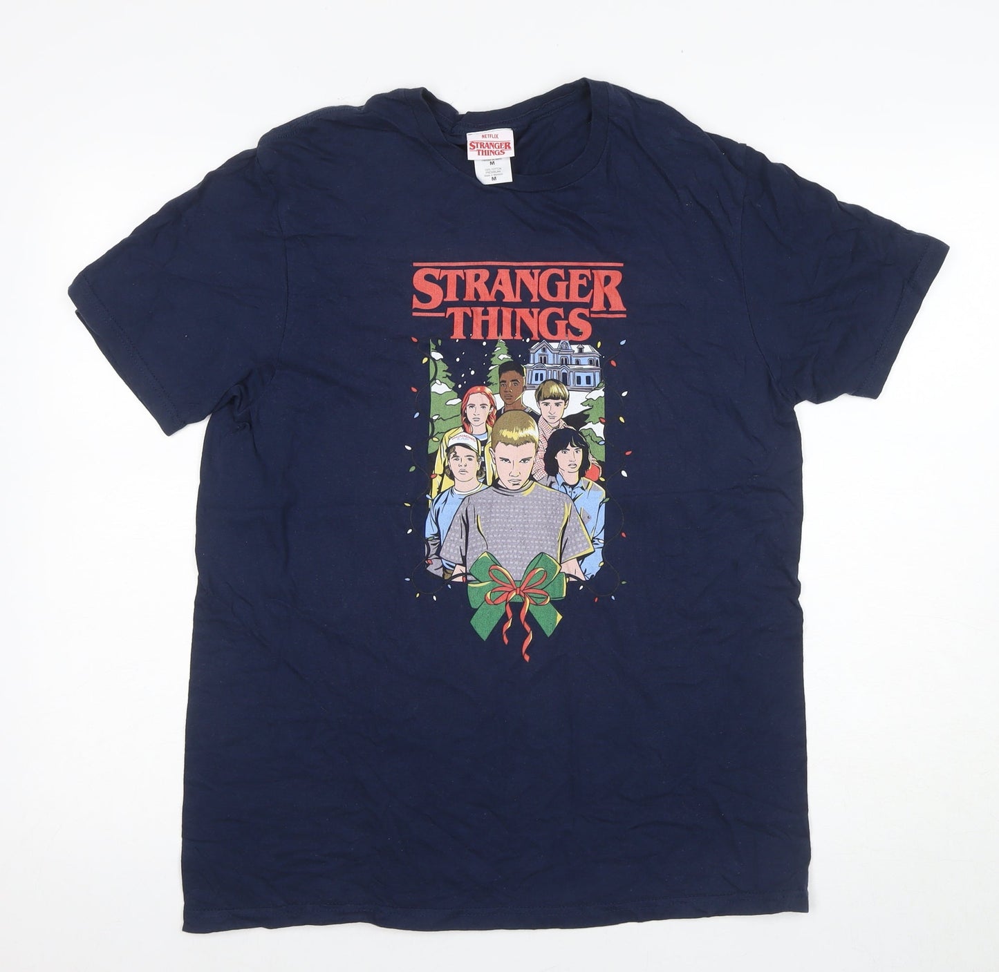 Netflix Stranger Things Men's Blue M T-Shirt