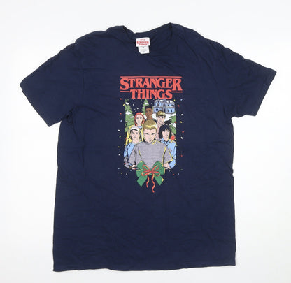 Netflix Stranger Things Men's Blue M T-Shirt