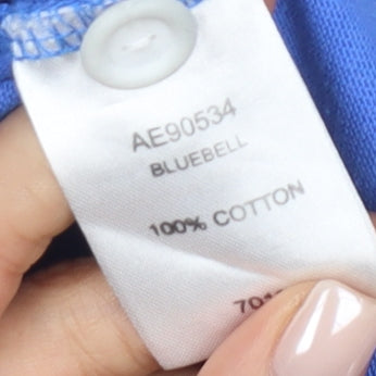 Cotton Traders Men's Blue Striped Polo Shirt - Large