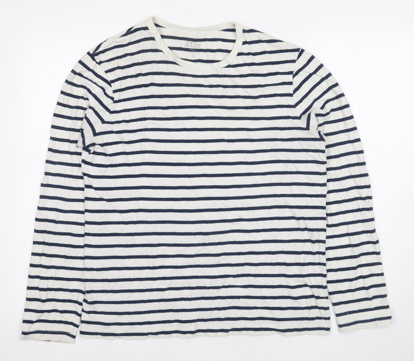 Womens UK Size L J.CREW Blue Basic T-Shirt