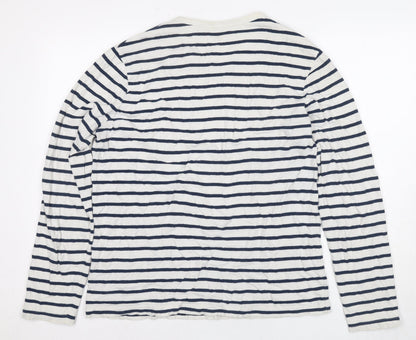 Womens UK Size L J.CREW Blue Basic T-Shirt
