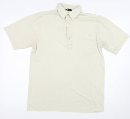 Arlect Men's Beige Polo Shirt, S, Short Sleeve Cotton