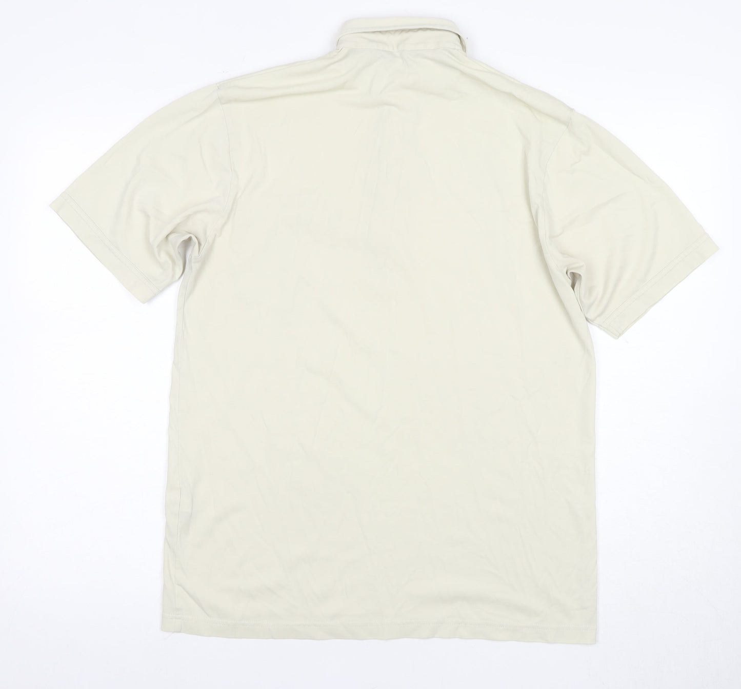 Arlect Men's Beige Polo Shirt, S, Short Sleeve Cotton