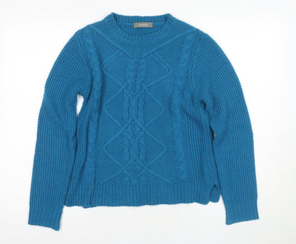 Womens UK Size S Oasis Blue Pullover Jumper
