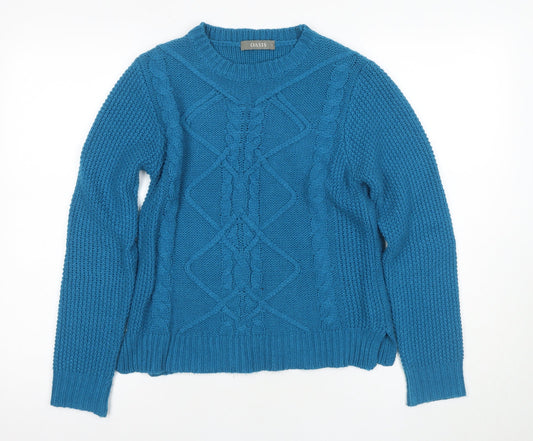 Womens UK Size S Oasis Blue Pullover Jumper