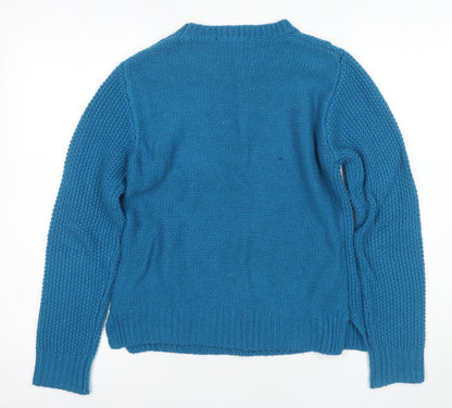 Womens UK Size S Oasis Blue Pullover Jumper