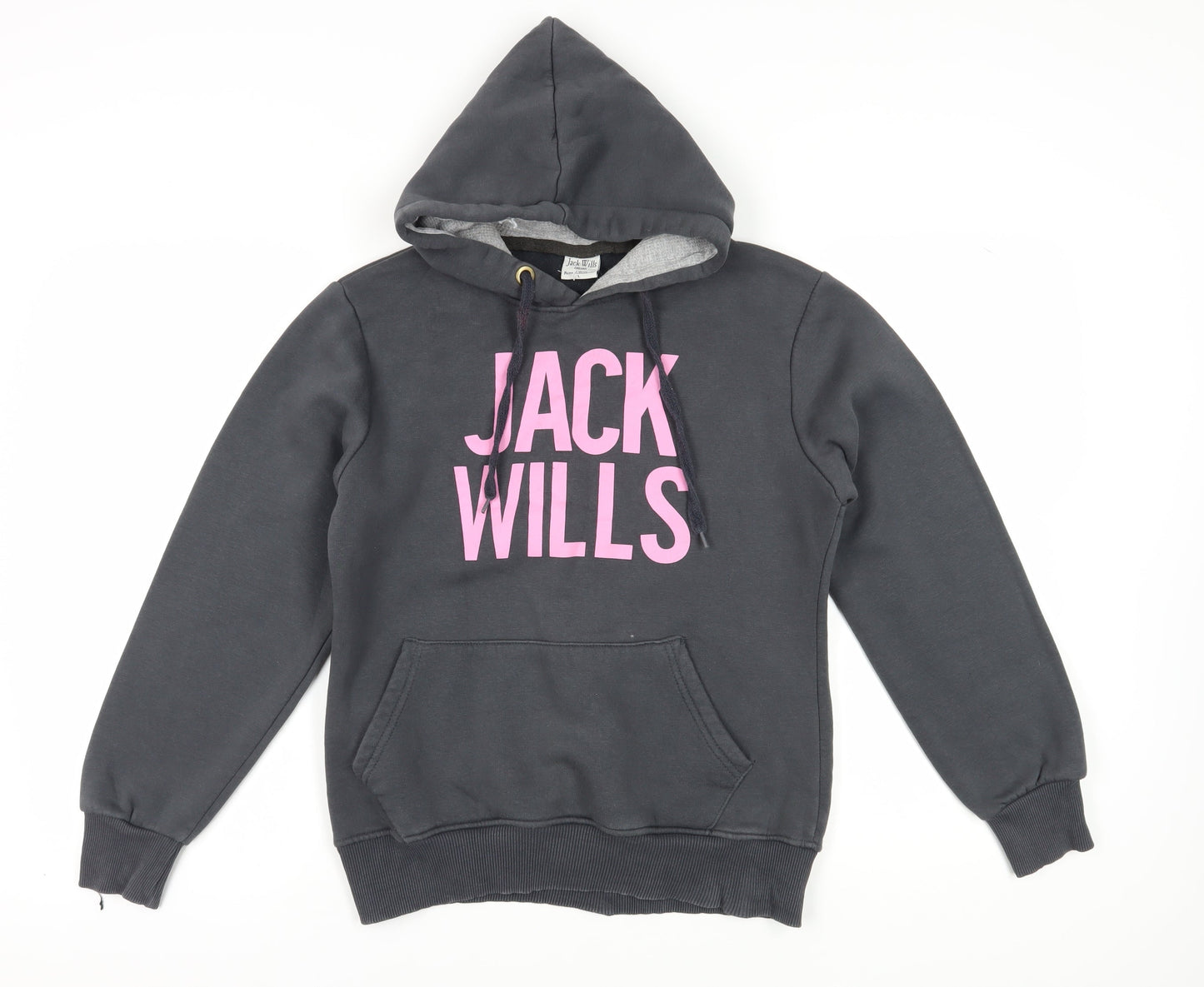 Womens UK Size L Jack Wills Black Pullover Hoodie