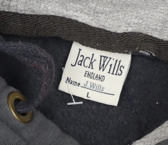 Womens UK Size L Jack Wills Black Pullover Hoodie