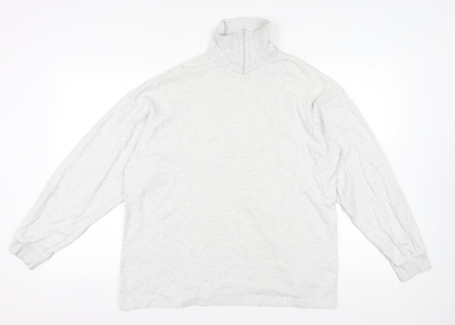 Mens UK Size L Donnay White Pullover Sweatshirt