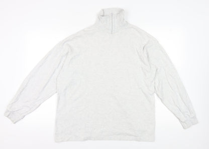 Mens UK Size L Donnay White Pullover Sweatshirt