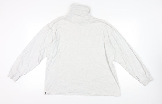 Mens UK Size L Donnay White Pullover Sweatshirt