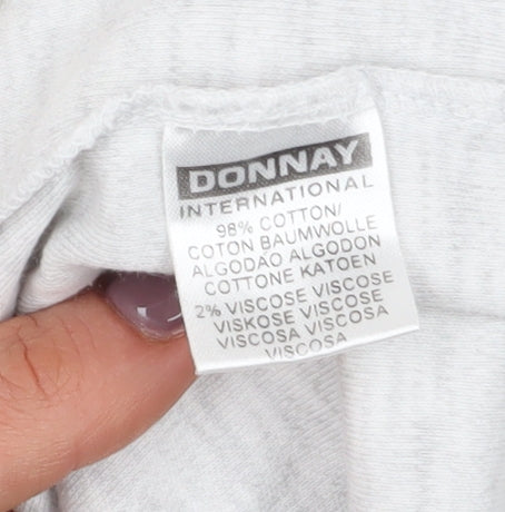 Mens UK Size L Donnay White Pullover Sweatshirt