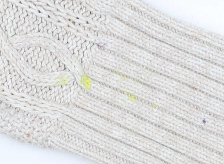 Gap Women's Ivory Cable-Knit Pullover Jumper S