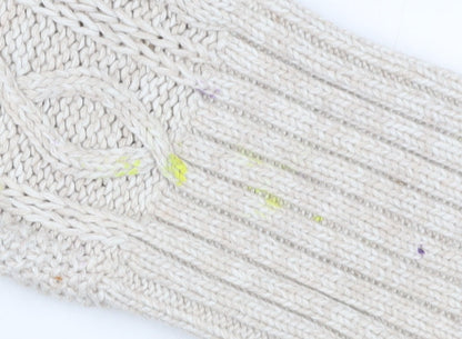 Gap Women's Ivory Cable-Knit Pullover Jumper S