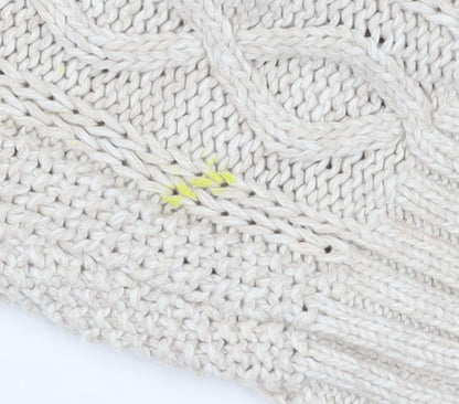 Gap Women's Ivory Cable-Knit Pullover Jumper S
