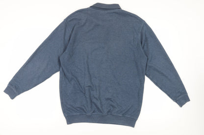 Mens UK Size S EWM Blue Henley Sweatshirt