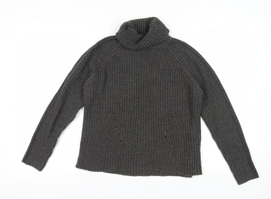 Womens UK Size S Jacqueline de Yong Grey Pullover Jumper