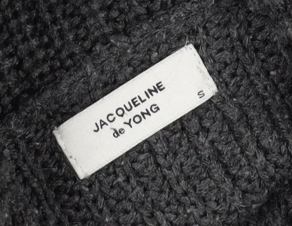 Womens UK Size S Jacqueline de Yong Grey Pullover Jumper