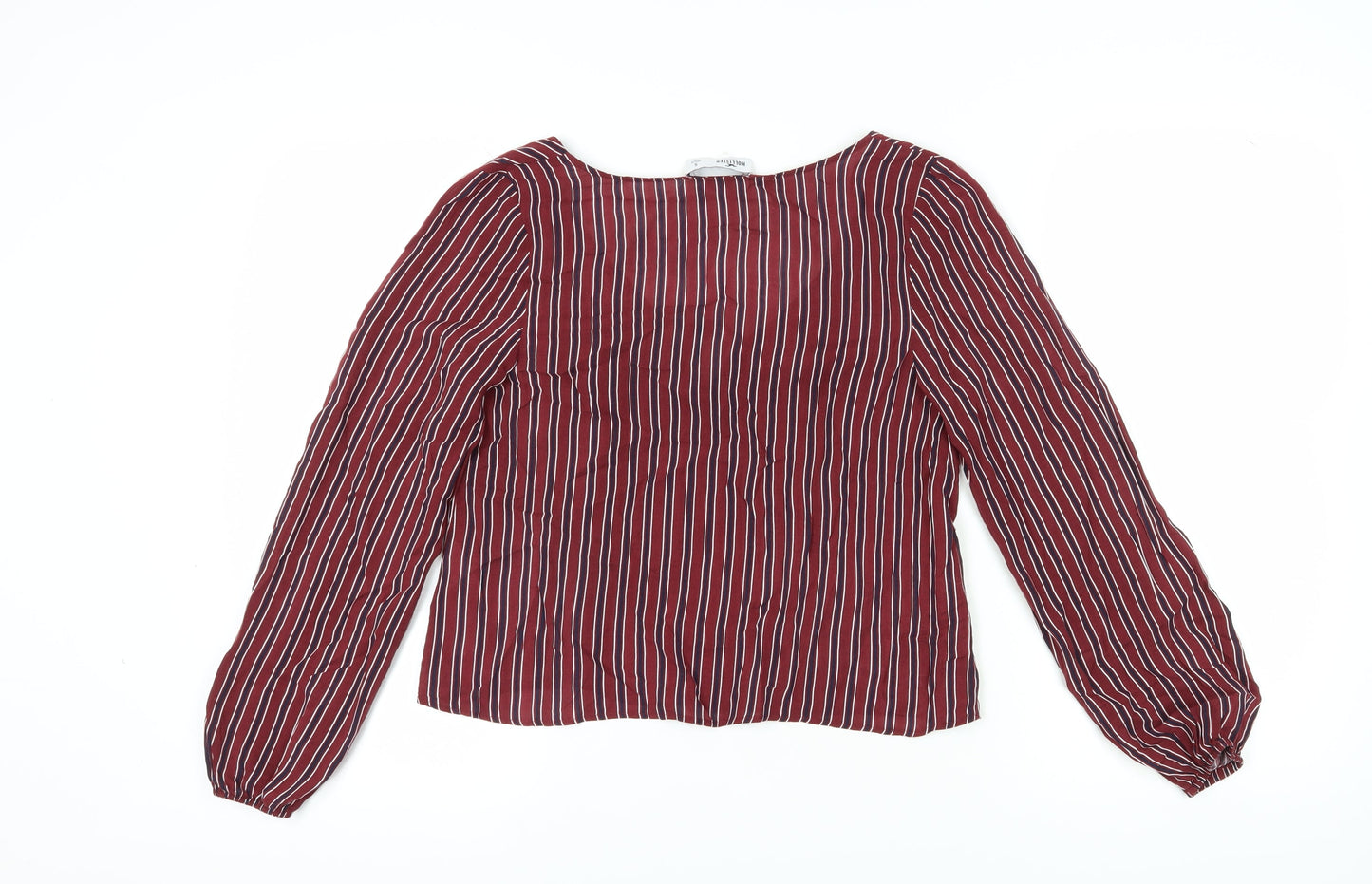 Womens UK Size S Hollister Red Cropped Blouse