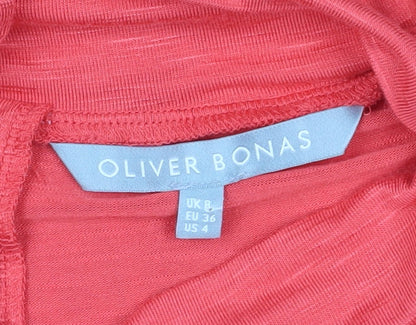 Womens UK Size 8 Oliver Bonas Red  Blouse