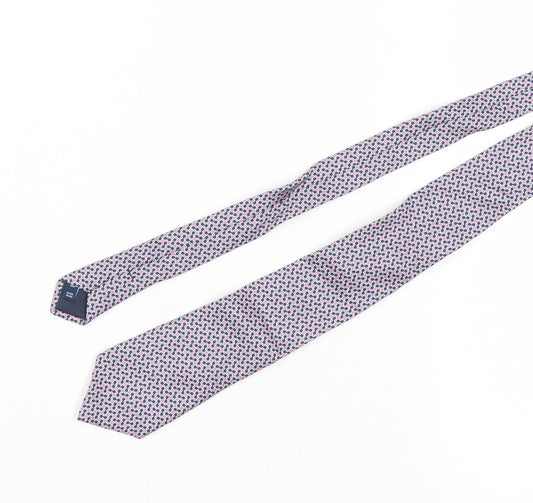 T.M. Lewin Men's Multicoloured Silk Geometric Tie