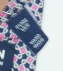 T.M. Lewin Men's Multicoloured Silk Geometric Tie