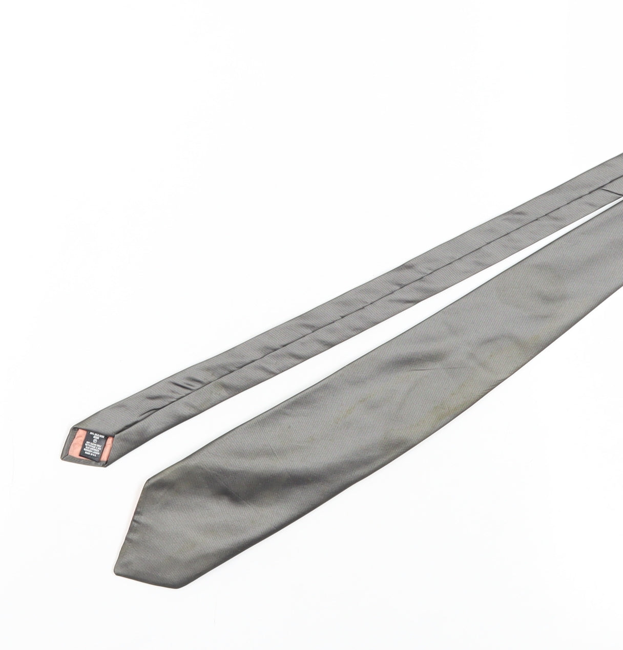 River Island Men's Grey Tie Acetate Silk