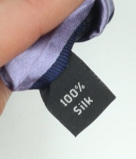 Savile Row Men's Purple Striped Silk Tie