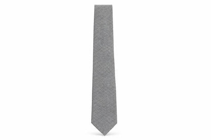 Mens The Savile Row Company Black Houndstooth 100% Silk  Tie