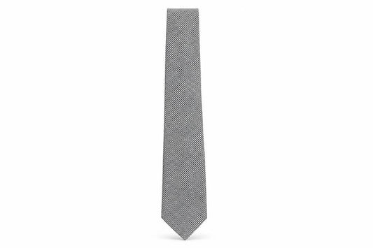 Mens The Savile Row Company Black Houndstooth 100% Silk  Tie