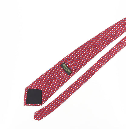 Umberto Bossi Men's Red Geometric Handmade Silk Tie
