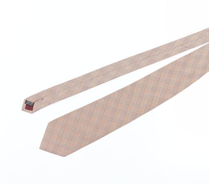 Ciro Citterio Men's Beige Silk Checked Tie