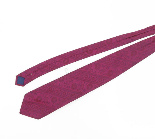 Kenzo Men's Pink Silk Floral Tie