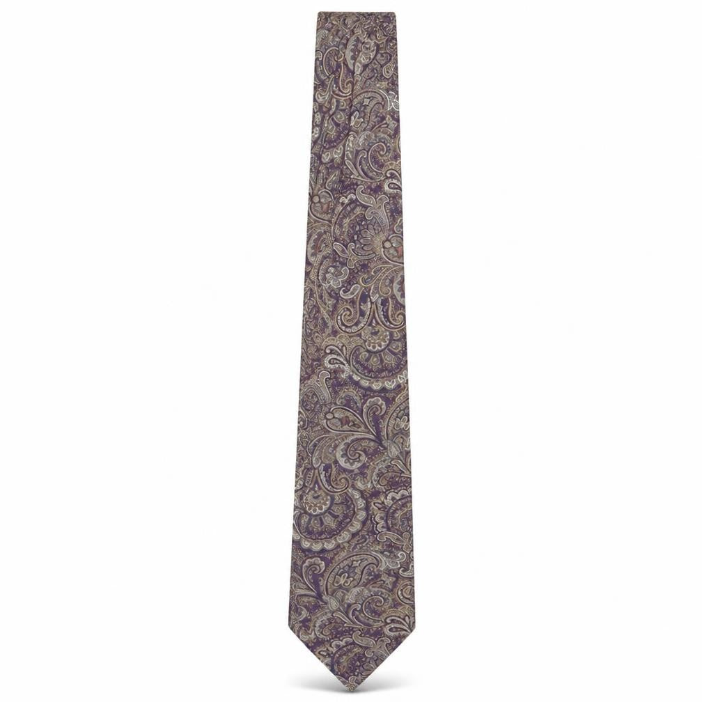 Mens John Lewis Multicoloured Paisley 100% Silk  Tie