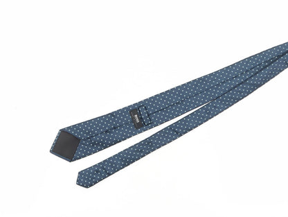 Mens Boss Blue Polka Dot 100% Silk  Tie