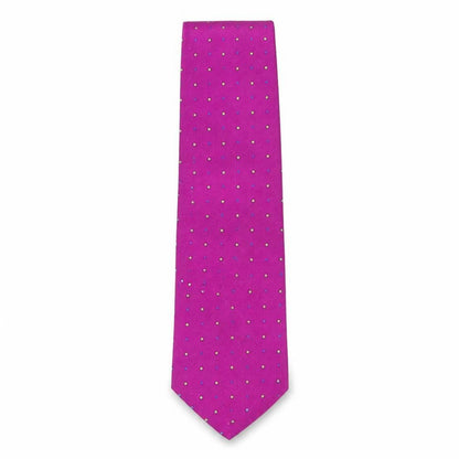 Mens John Lewis Purple Polka Dot 100% Silk  Tie