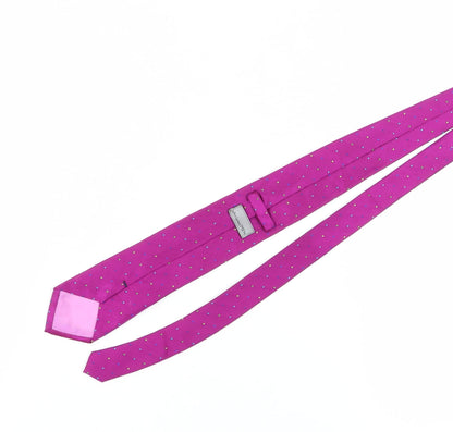 John Lewis Men's Purple Silk Polka Dot Tie, Elegant Design